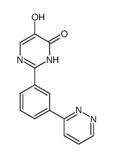 5-hydroxy-2-[3-(pyridazin-3-yl)phenyl]pyrimidin-4(3H)-one结构式