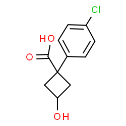 1-(4-氯苯基)-3-羟基环丁烷羧酸结构式