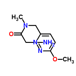 N-[(6-Methoxy-3-pyridazinyl)methyl]-N-methylglycinamide结构式