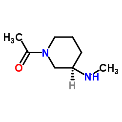 1-[(3R)-3-(Methylamino)-1-piperidinyl]ethanone Structure