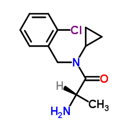 N-(2-Chlorobenzyl)-N-cyclopropylalaninamide结构式