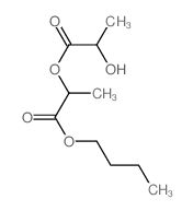 Propanoic acid,2-hydroxy-, 2-butoxy-1-methyl-2-oxoethyl ester structure
