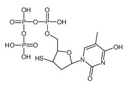 3'-mercapto-3'-deoxythymidine-5'-triphosphate结构式