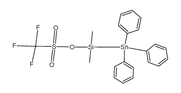 dimethyl(triphenylstannyl)silyl trifluoromethanesulfonate Structure