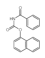 naphthalen-1-yl N-benzoylcarbamate结构式