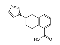 6-imidazol-1-yl-5,6,7,8-tetrahydronaphthalene-1-carboxylic acid结构式