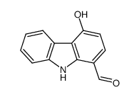 4-hydroxy-9H-carbazole-1-carbaldehyde结构式