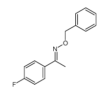 (E)-1-(4-fluorophenyl)ethanone O-benzyl oxime Structure