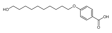 4-(10-hydroxydecoxy)benzoic acid Structure