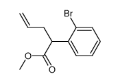 methyl 2-(2-bromophenyl)pent-4-enoate Structure