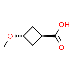 trans-3-Methoxycyclobutanecarboxylic acid structure