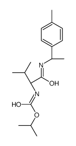 propan-2-yl N-[3-methyl-1-[[(1S)-1-(4-methylphenyl)ethyl]amino]-1-oxobutan-2-yl]carbamate结构式