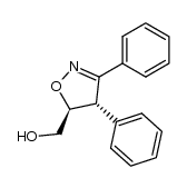 ((4SR,5SR)-3,4-diphenyl-4,5-dihydroisoxazol-5-yl)methanol结构式