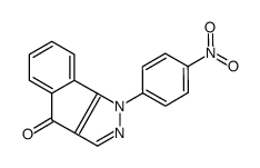 1-(4-nitrophenyl)indeno[1,2-c]pyrazol-4-one结构式