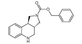 Trans-benzyl 3,3a,4,5-tetrahydro-1H-pyrrolo[3,4-c]quinoline-2(9bH)-carboxylate结构式