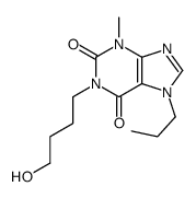 1-(4-hydroxybutyl)-3-methyl-7-propylpurine-2,6-dione结构式