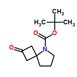 2-氧代-5-氮杂螺[3.4]辛烷-5-羧酸叔丁酯结构式