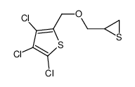 2,3,4-trichloro-5-(thiiran-2-ylmethoxymethyl)thiophene Structure