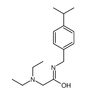 2-(diethylamino)-N-[(4-propan-2-ylphenyl)methyl]acetamide结构式