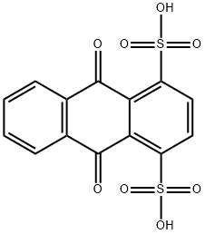 9,10-Dihydro-9,10-dioxo-1,4-anthracenedisulfonic acid结构式