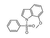 1-苯磺酰基-7-甲氧基-1H-吲哚结构式