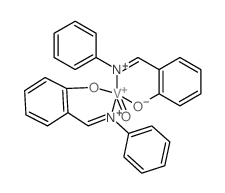 Vanadium,oxobis[2-[(phenylimino-kN)methyl]phenolato-kO]-结构式