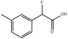 Benzeneacetic acid, α-fluoro-3-methyl- Structure