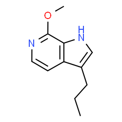 7-甲氧基-3-丙基-1H-吡咯并[2,3-C]吡啶结构式