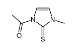 1-(3-methyl-2-sulfanylideneimidazol-1-yl)ethanone Structure
