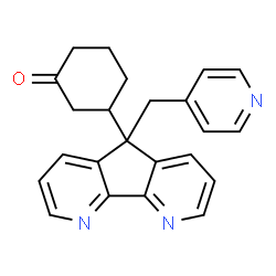 3-(5-(PYRIDIN-4-YLMETHYL)-5H-CYCLOPENTA[1,2-B:5,4-B']DIPYRIDIN-5-YL)CYCLOHEXANONE picture