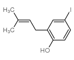 4-IODO-2-(3-METHYL-2-BUTENYL)-PHENOL结构式