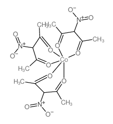 Cobalt,tris(3-nitro-2,4-pentanedionato-kO,kO')-, (OC-6-11)- (9CI)结构式