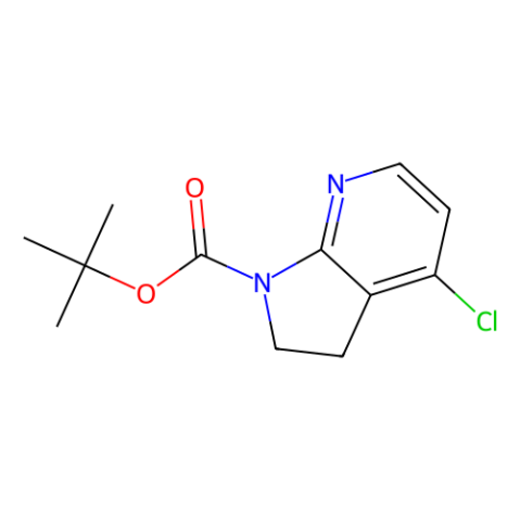 2-Methyl-2-propanyl 4-chloro-2,3-dihydro-1H-pyrrolo[2,3-b]pyridine-1-carboxylate Structure