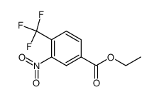ethyl 3-nitro-4-(trifluoromethyl)benzoate结构式