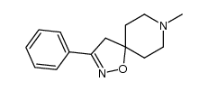 3-phenyl-8-methyl-1-oxa-2,8-diazaspiro[4,5]dec-2-ene Structure