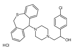 1-(4-chlorophenyl)-2-[4-(6,11-dihydrobenzo[c][1]benzothiepin-11-yl)piperazin-1-yl]ethanol,hydrochloride结构式