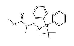 methyl 3-((tert-butyldiphenylsilyl)oxy)-2-methylpropanoate结构式