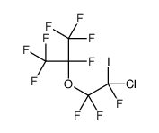 2-(2-Chloro-1,1,2-trifluoro-2-iodoethoxy)-1,1,1,2,3,3,3-heptafluo ropropane结构式