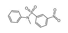 N-(3-nitrophenylsulfonyl)-N-methylaniline结构式