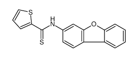 N-dibenzofuran-3-ylthiophene-2-carbothioamide结构式