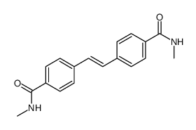 N-methyl-4-[2-[4-(methylcarbamoyl)phenyl]ethenyl]benzamide结构式