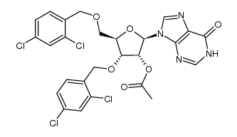 2-O-Acetyl-3',5'-bis-O-(2,4-dichlorobenzyl)inosin Structure