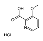 3-Methoxy-2-pyridinecarboxylic acid hydrochloride (1:1)结构式