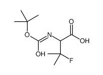 2-(叔丁氧羰基氨基)-3-氟-3-甲基丁酸结构式