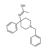 4-(乙酰氨基)-1-苄基-4-苯基哌啶结构式