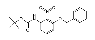 tert-butyl 3-(benzyloxy)-2-nitrophenylcarbamate Structure