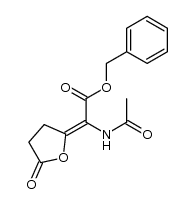 γ-[Acetamino-benzyloxycarbonyl-methylen]-γ-butyrolacton结构式