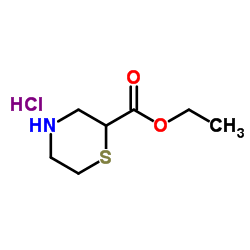 Ethyl Thiomorpholine-2-carboxylate Hydrochloride Structure