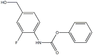 N-(2-氟-4-(羟甲基)苯基)氨基甲酸苯酯结构式