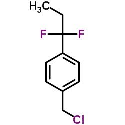 1-(Chloromethyl)-4-(1,1-difluoropropyl)benzene结构式
